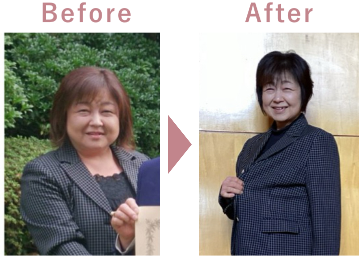 健康的なビフォーアフター